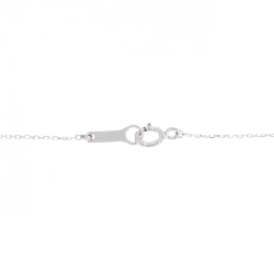 K18WG Dây chuyền kim cương hình trái tim 0.08CT - Hàng hiệu Chính hãng 860693