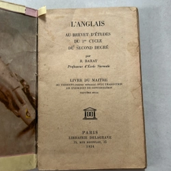 L'ANGLAIS AU B. E. P. S - 1954s 509885