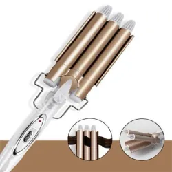 Máy uốn tóc lọn to CkeyiN 3 trục tiện dụng HS154