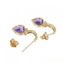 Trang sức Star Jewelry Bông tai Hình trái tim Amethyst - Hàng hiệu Chính hãng 845468