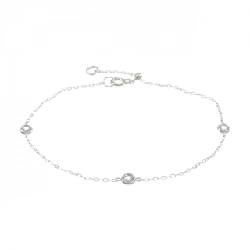 K18WG Aquamarine Bracelet - Hàng hiệu Authentic 874428