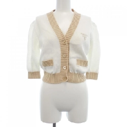 Áo cardigan PRADA cắt ngắn vai bán nguyệt P25I04 S211 1ZO5