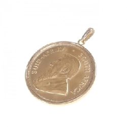 K18PG(枠) Đồng xu mặt dây chuyền - Hàng hiệu Authentic