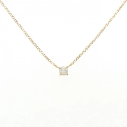 K18YG Solitaire Dây chuyền kim cương 0.16CT - Hàng hiệu Chính hãng