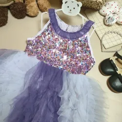 Váy công chúa size 140 24-26kg mới ,không lỗi gì cả , chất mềm 936199