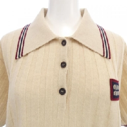 MIU MIU MIU MIU Logo Patch MML878 SOOO 138Q Áo len - Hàng hiệu Chính hãng 810262