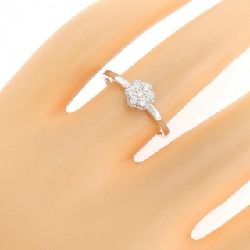 Nhẫn kim cương hoa K18WG 0.12CT - Hàng hiệu Authentic 853808