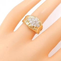 Nhẫn kim cương 750YG 0.71CT 673318