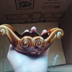 Gạt tàn gốm hoa văn  753607