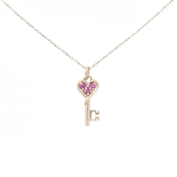 Trang sức Star Jewelry Key×Heart Ruby Necklace - Hàng hiệu Authentic