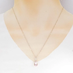 K18PG/PT900 Morganite Necklace 1.93CT - Hàng hiệu Authentic 859543
