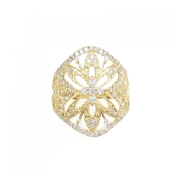 Nhẫn kim cương K18YG 0.52CT 670080