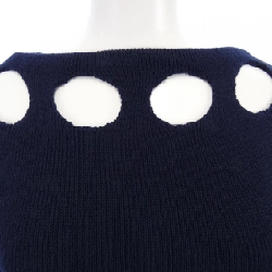 Áo len cổ thuyền cotton PRADA 627048