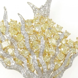 K18WG/K18YG Kim cương Brooch 13.9CT - Hàng hiệu Chính hãng 872211