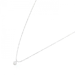 K18WG Solitaire Dây chuyền kim cương 0.1CT - Hàng hiệu Chính hãng 858848