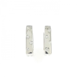 K18WG Bông tai kim cương 0.10CT - Hàng hiệu Chính hãng