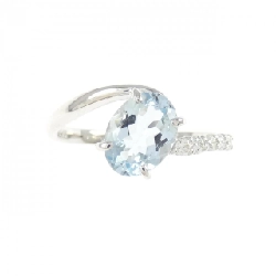 Nhẫn Aquamarine K18WG 1.00CT - Hàng hiệu Chính hãng 849098