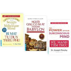 Sách - Combo Bí Mật Tư Duy Triệu Phú + Người Giàu Có Nhất Thành Babylon + Sức Mạnh Tiềm Thức - Trí Việt - NENA2509 Blogmeo21025