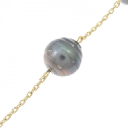 K18YG Ngọc trai đen dây chuyền - Hàng hiệu Authentic 847397