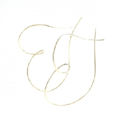 K18YG Bông tai hình trái tim - Hàng hiệu Chính hãng 871078