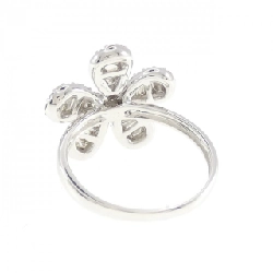 Nhẫn kim cương hoa K18WG 0.80CT 670591