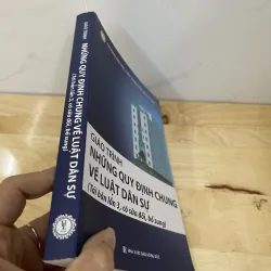 Giáo trình những Quy Định chung về Luật Dân sự  932969