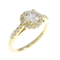 Nhẫn kim cương K18YG 0.563CT G SI2 EXT - Hàng hiệu Authentic