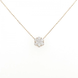 K18PG Hoa Kim Cương Dây Chuyền 0.50CT - Hàng hiệu Chính hãng