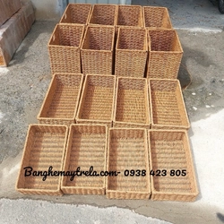 Khay nhựa giả mây để đồ 494490