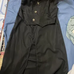 Set bộ kaki đen ( áo gile + chân váy xẻ tà lưng chun khoá kéo 781564