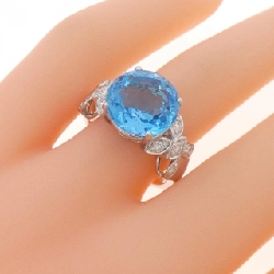 Nhẫn Blue Topaz K18WG 6.59CT - Hàng hiệu Chính hãng 853765