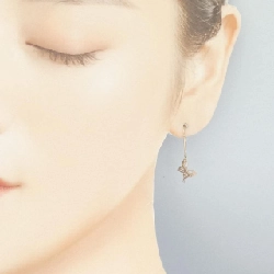 K10PG Bướm Kim Cương Bông Tai - Hàng hiệu Chính hãng 865963