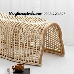 Băng ghế mây uốn caro 526807