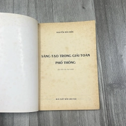 Sáng tạo trong giải toán phổ thông. 2a4 527870