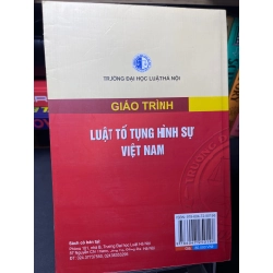 Giáo trình luật tố tụng hình sự Việt Nam mới 85% HPB2705 SÁCH GIÁO TRÌNH, CHUYÊN MÔN Oreka-Blogmeo 181205
