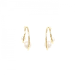 K18YG Bông tai ngọc trai Akoya - Hàng hiệu Authentic