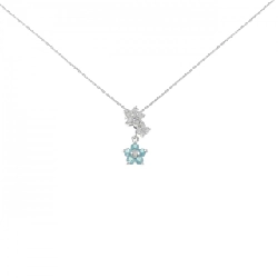 K18WG Hoa Tourmaline Dây Chuyền 0.14CT - Hàng hiệu Chính hãng