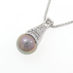 K18WG Ngọc trai đen dây chuyền 11.6mm - Hàng hiệu Chính hãng 848452