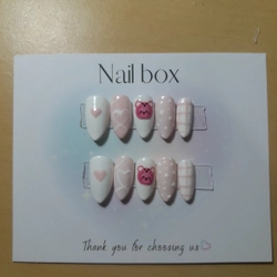 Nail box ngắn màu cute 302996