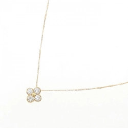 K18YG Hoa Đá Kim Cương Dây Chuyền 0.300CT - Hàng hiệu Chính hãng 860907