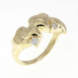 Nhẫn kim cương hình trái tim K18YG - Hàng hiệu Authentic