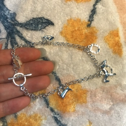 Vòng tay bạc charm ngựa 547351