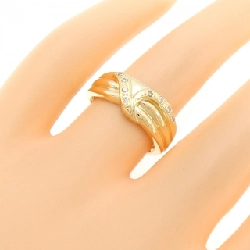 Nhẫn kim cương K18YG 0.07CT 671823