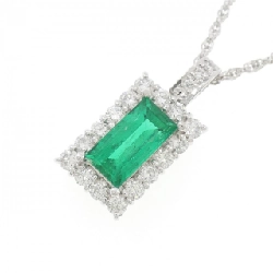 Dây chuyền ngọc lục bảo PT900/PT850 1.760CT xuất xứ Colombia - Hàng hiệu Authentic 856288