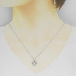 Dây chuyền hoa opal PT900/PT850 0.28CT - Hàng hiệu Authentic 860891