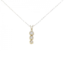 K18YG Dây chuyền kim cương 0.32CT - Hàng hiệu Chính hãng