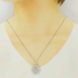 K18WG/K18YG Hoa hồng kim cương dây chuyền 0.15CT - Hàng hiệu Authentic 858329