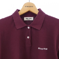 MIU MIU MIU MIU Cotton Pique MIU MIU Logo MJN535 SOOO 14RW Polo Shirt - Hàng hiệu Chính hãng 822069