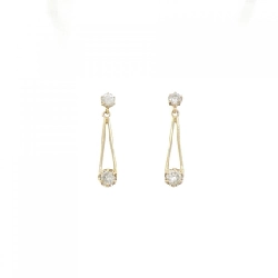 K18YG Bông tai kim cương 0.50CT - Hàng hiệu Chính hãng