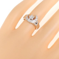 Nhẫn kim cương K18WG hình trăng 0.18CT 672516